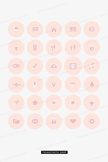 Cute pink Instagram highlight covers