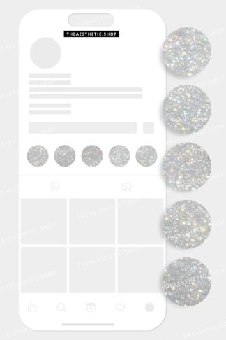 Glitter aesthetic Instagram highlight covers
