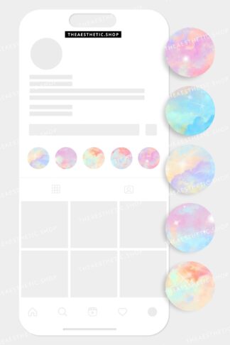 Pastel sky aesthetic Instagram highlight covers