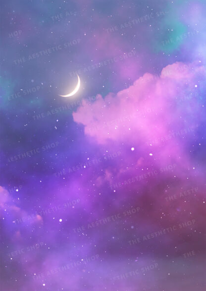 Lunar Dreamscape Celestial Night Sky