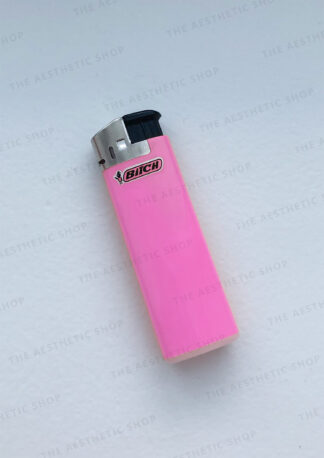 High-Resolution Aesthetic Image – Baddie "Bitch" Pink Lighter