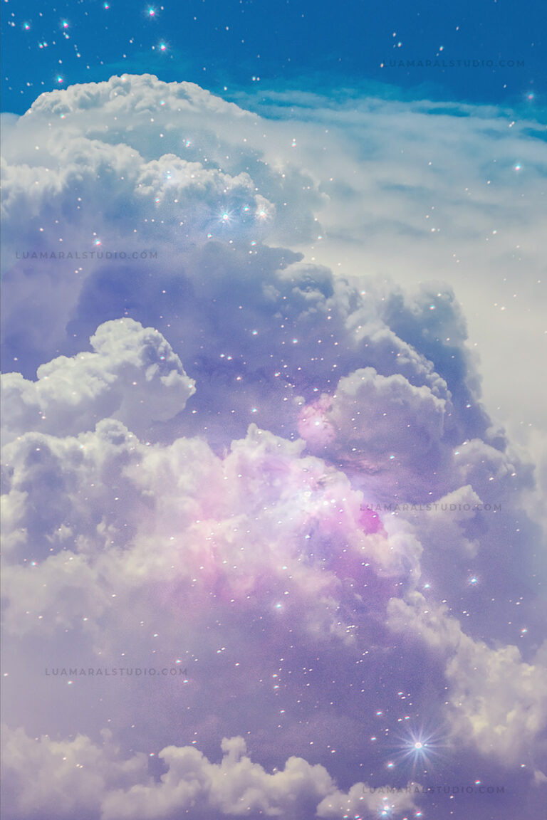 Aesthetic sky with purple clouds and stars ⋆ The Aesthetic Shop