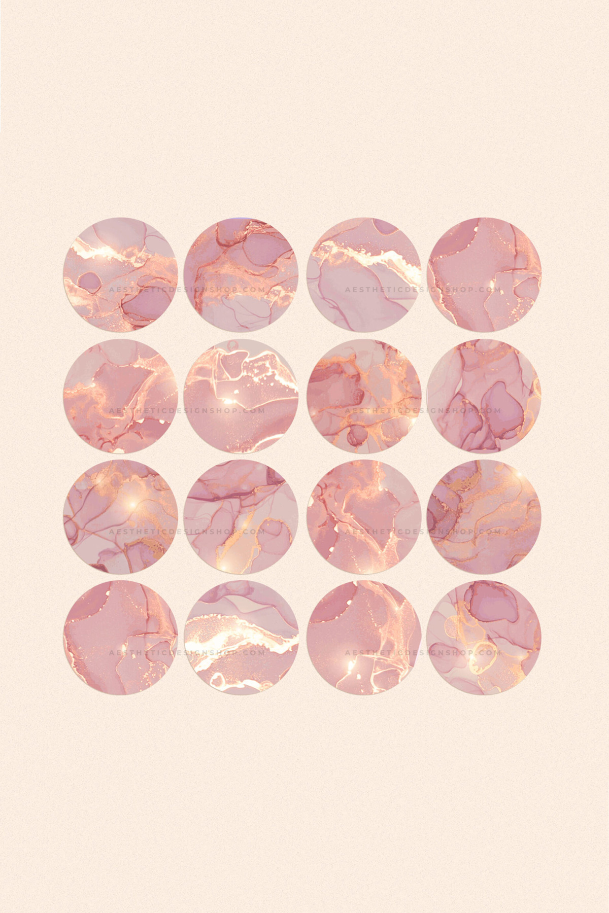 Pink marble Instagram Highlight Covers ⋆ The Aesthetic Shop