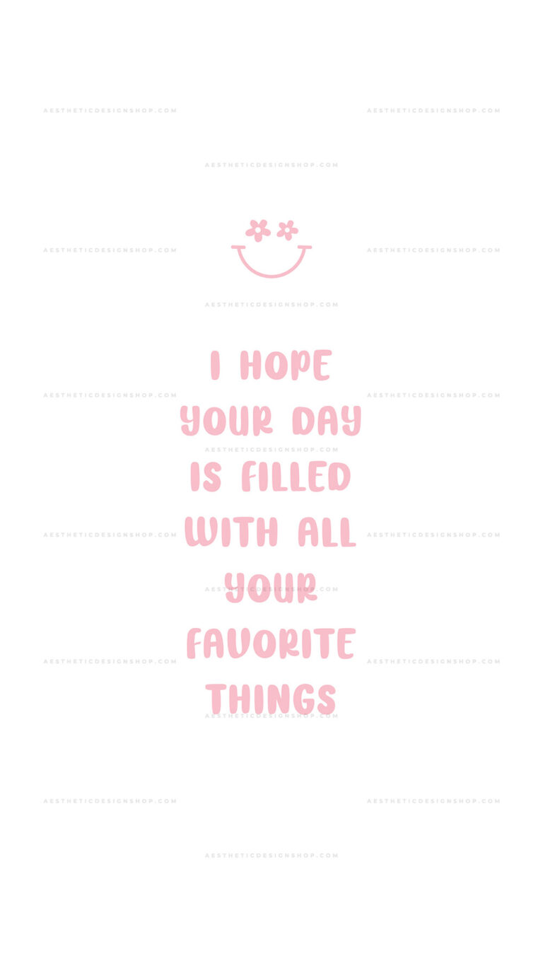 Favorite things | Pink aesthetic image for social media post or ...