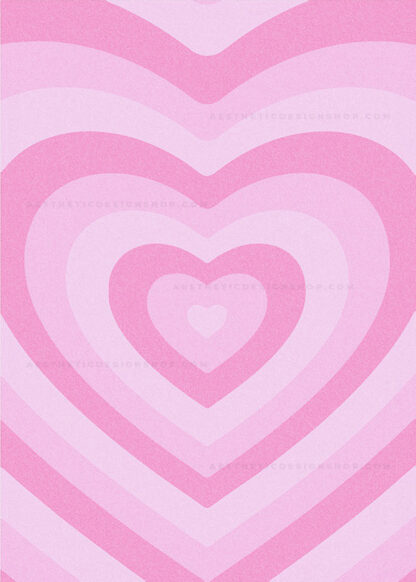 Pink aesthetic heart background image