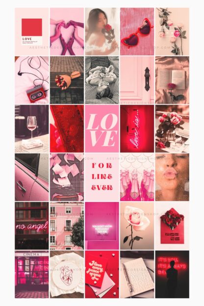 100 Lovecore Aesthetic Image Wall Collage Kit ⋆ The Aesthetic Shop