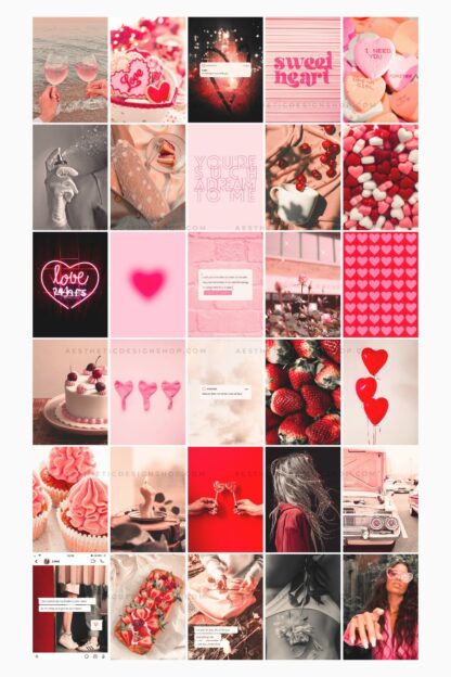 100 Lovecore Aesthetic Image Wall Collage Kit ⋆ The Aesthetic Shop