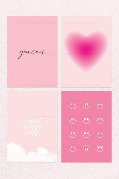 10 Pink aesthetic high resolution images for wall collages, social media, phone background or other creative projects by lu amaral studio2