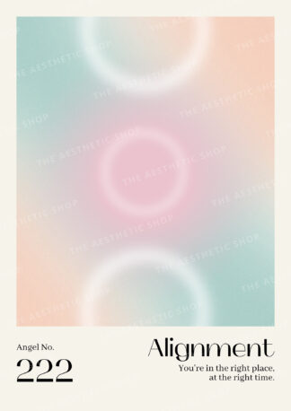 Angel Number 222 Alignment High-Resolution Aura Aesthetic Digital Image