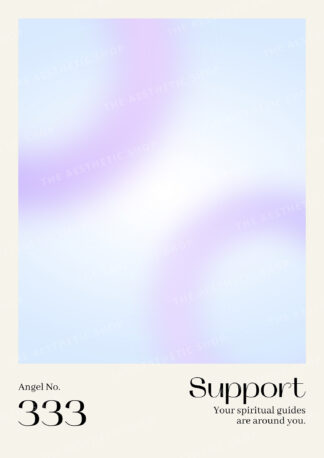 Angel Number 333 Support High-Resolution Aura Aesthetic Digital Image