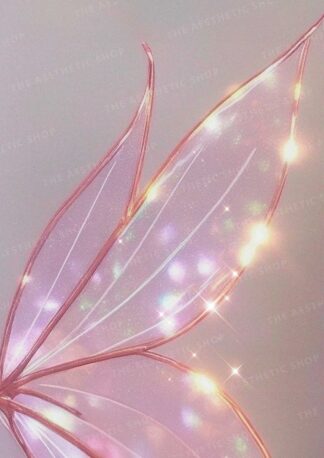 Fairycore aesthetic image of sparkly fairy wings