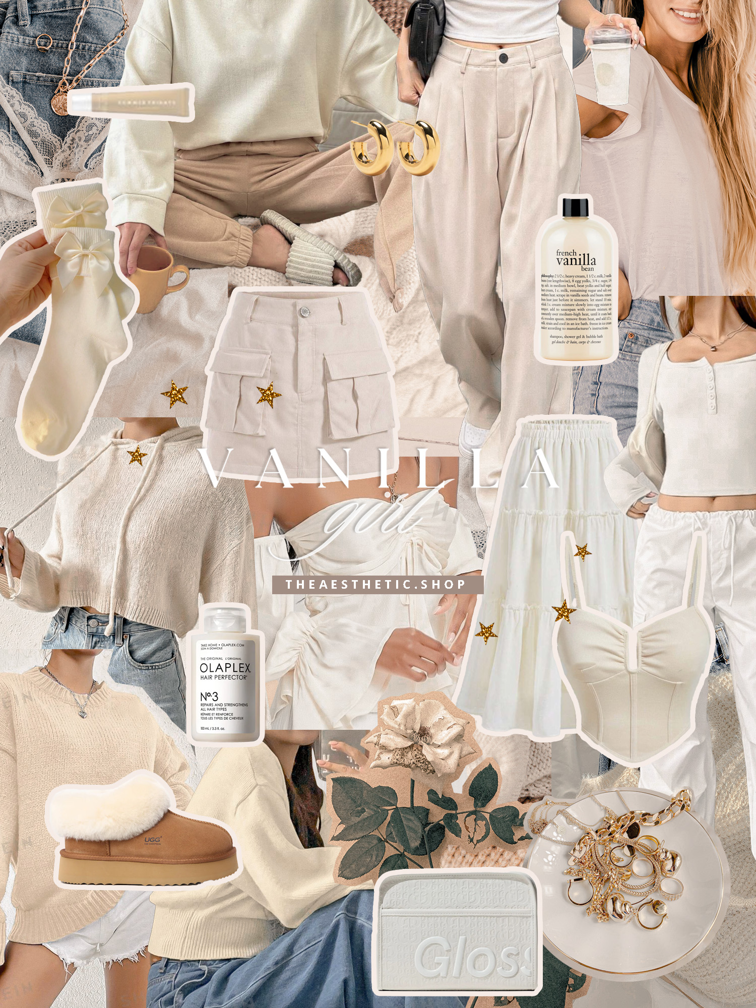 vanilla-girl-aesthetic-style-collage