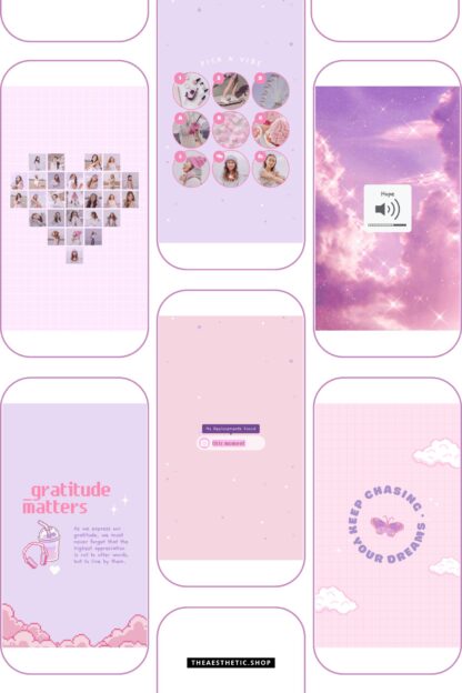 30 Easy-to-Edit Kawaii Aesthetic Social Media Canva Templates - to use on Stories, Reels or feed - Image 11