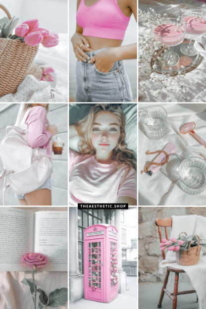 Pink Aesthetic Lightroom Photo and Video Preset new grid