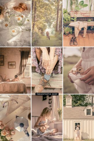 cottagecore aesthetic photo preset